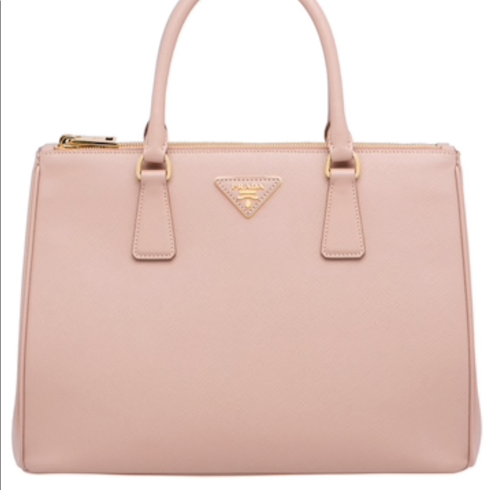 Rose Prada saffianio lux tote